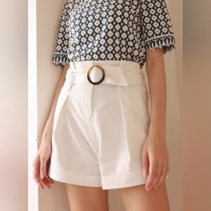 Sezane White Shorts